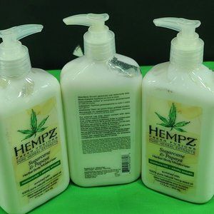 3 Pack HEMPZ SUGARCANE & PAPAYA FRESH FUSIONS MOISTURIZER 17 oz. GREAT GIFT!
